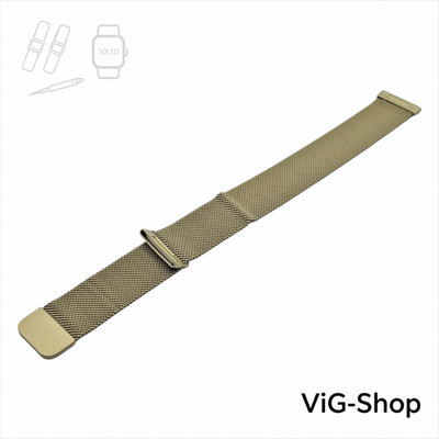Milanese Edelstahlarmband kompatibel mit Fitbit Versa 4 / Sense 2 gold