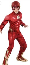 Rubie's Boy's DC: The Flash Movie Deluxe Costume Jumpsuit and Mask - Size Medium