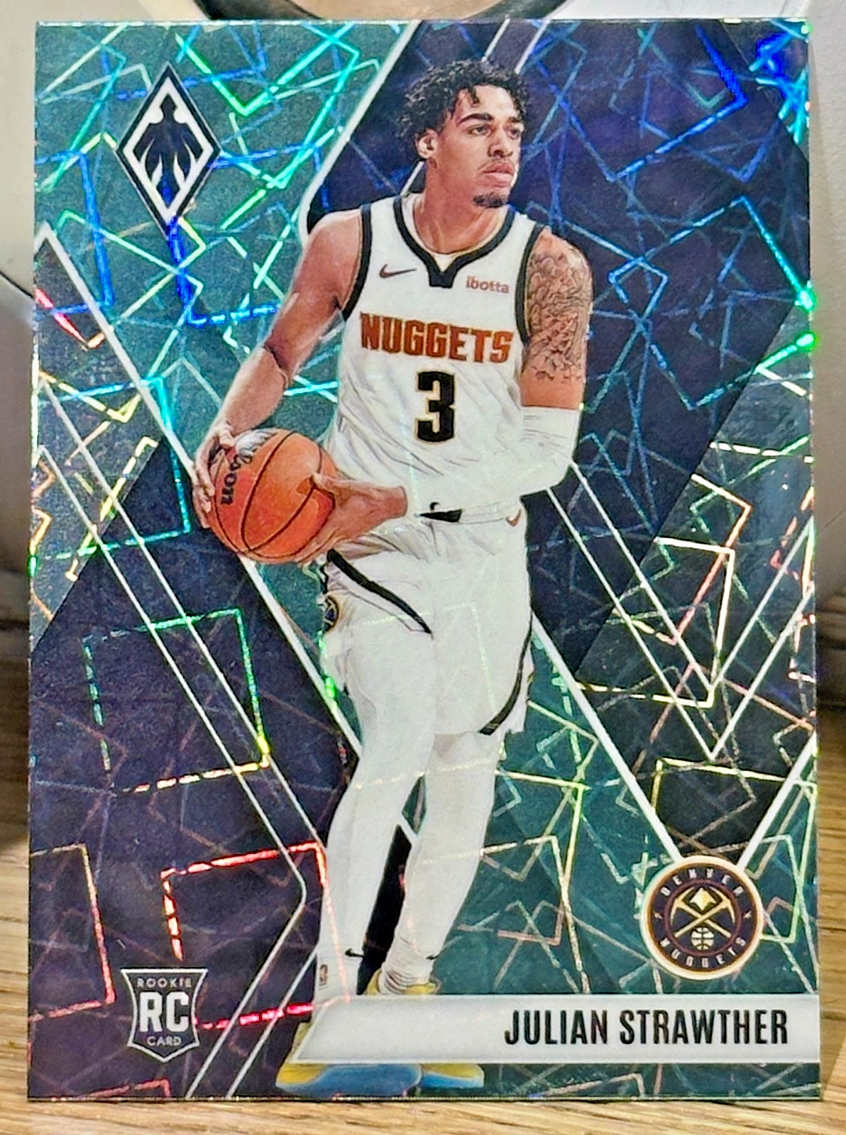Julian Strawther 2023-24 Panini Phoenix Teal Lazer SP Rookie RC #283 🔥 Nuggets