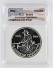 1984 Engelhard American Prospector Silver Round ICG MS69 S$1 Silver Round