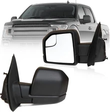 Drive Side Mirror For 2015-2020 Ford F150 Without Turn Signal Light, Non-Heated