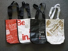 Lululemon Reusable Shopping Tote Bags (4) Small Totes Different Designs #4