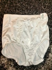 Underscore Control Nylon Panties Moderate Control Brief L White NEW
