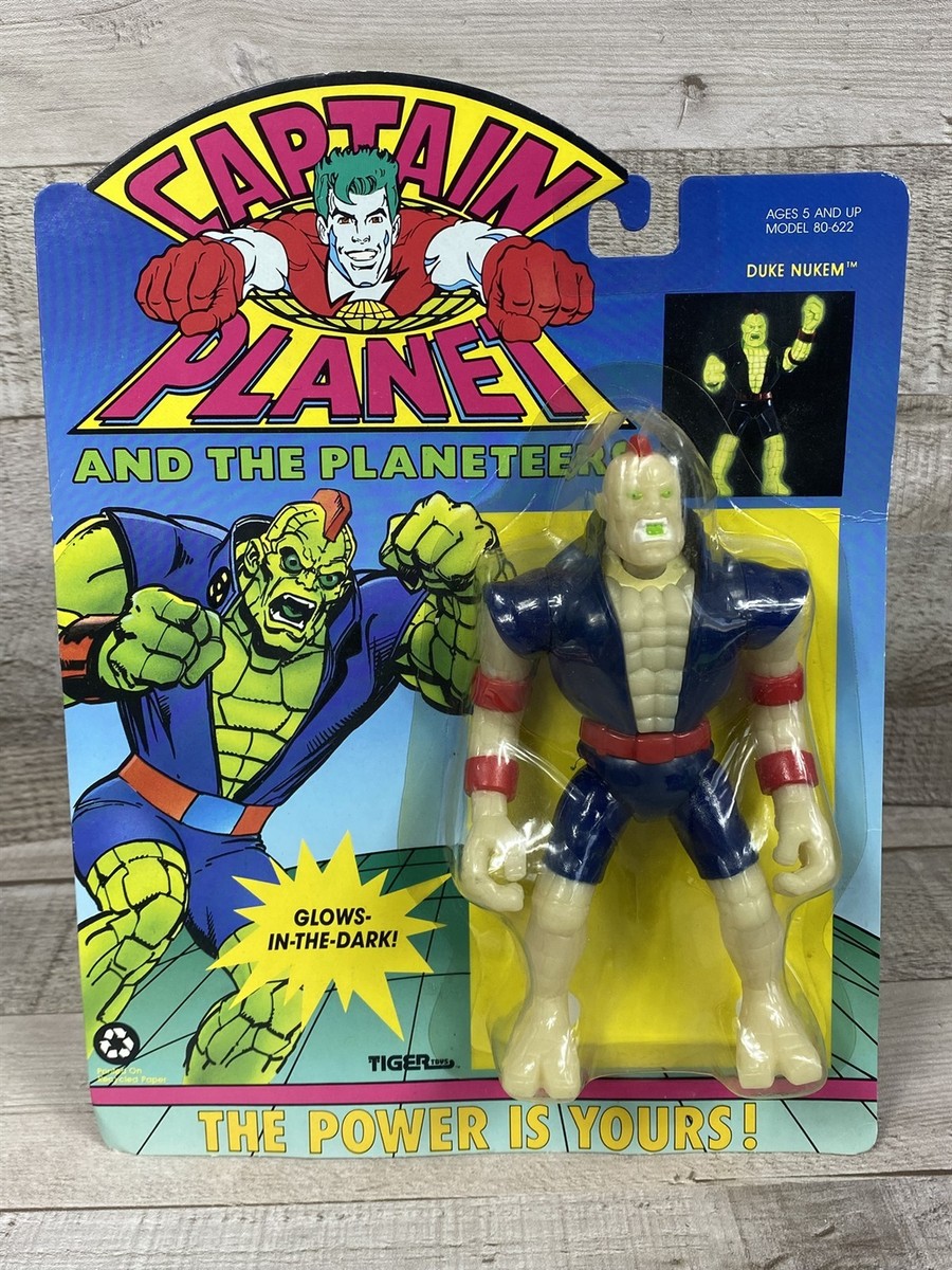 Vintage 90s Tiger Toys Captain Planet Action Figure - Duke Nukem