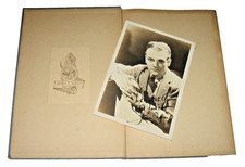 BOOK w/ACTOR JAMES CAGNEY BOOKPLATE- PLUS HAND INSCRIBED 1940s CAGNEY PHOTOGRAPH