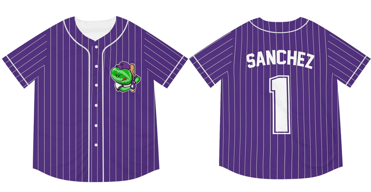 Admiral　BULX ユニフォーム　LLサイズ Humongous Melonheads Pablo Sanchez Men's Baseball SHIRT AOP S-6XL
