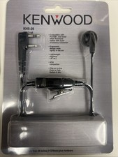 Kenwood KHS-26 Black In ear Only Headsets w Microphone Clip Chip In Line