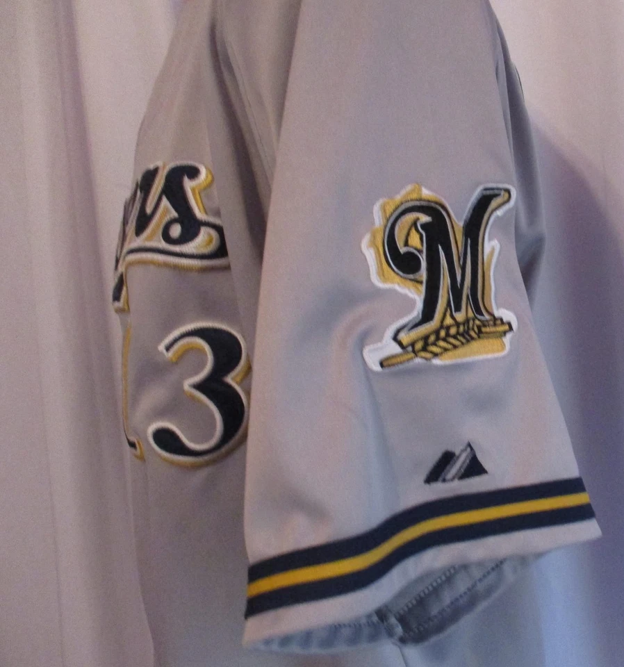 Milwaukee Brewers Jersey Mens Size 56 MLB Zack Greinke 13 Majestic Cool Base - Image 3 of 4