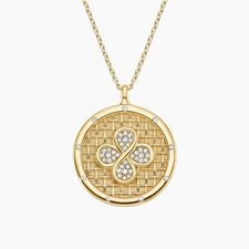 Madison Keys Diamond Infinity Medallion Pendant (0.18 CT) in 14K Yellow Gold