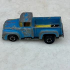 Vintage 1973 Hot Wheels Diecast Blue '56 Ford Pickup Truck