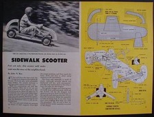 Grand Prix Sidewalk Car COASTER 1963 How-To build PLANS Soap Box