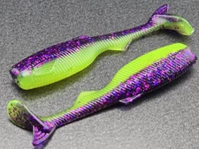 (16) - 2" Mighty Minnow "Joker" GRUBS BAIT JIGS CRAPPIE PANFISH