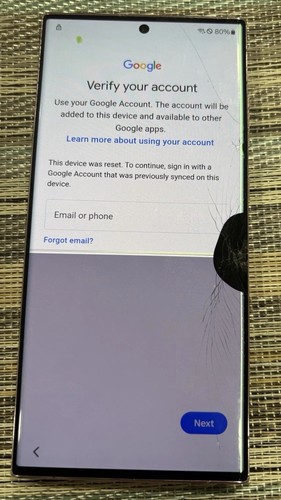 Samsung Galaxy S23 Ultra - 256 GB - CRACKED SCREEN/LCD - Check ESN
