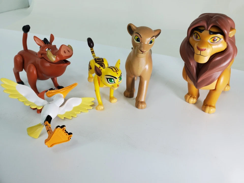 Lote De 5 Figuras De Acción De Colección Rey León Simba Pumba Disney Nala Y Thr Bird Foto 2 de 4