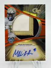 2025 Bowman University's Best MALIK RUTHERFORD Orange Game Worn Relic Auto /25