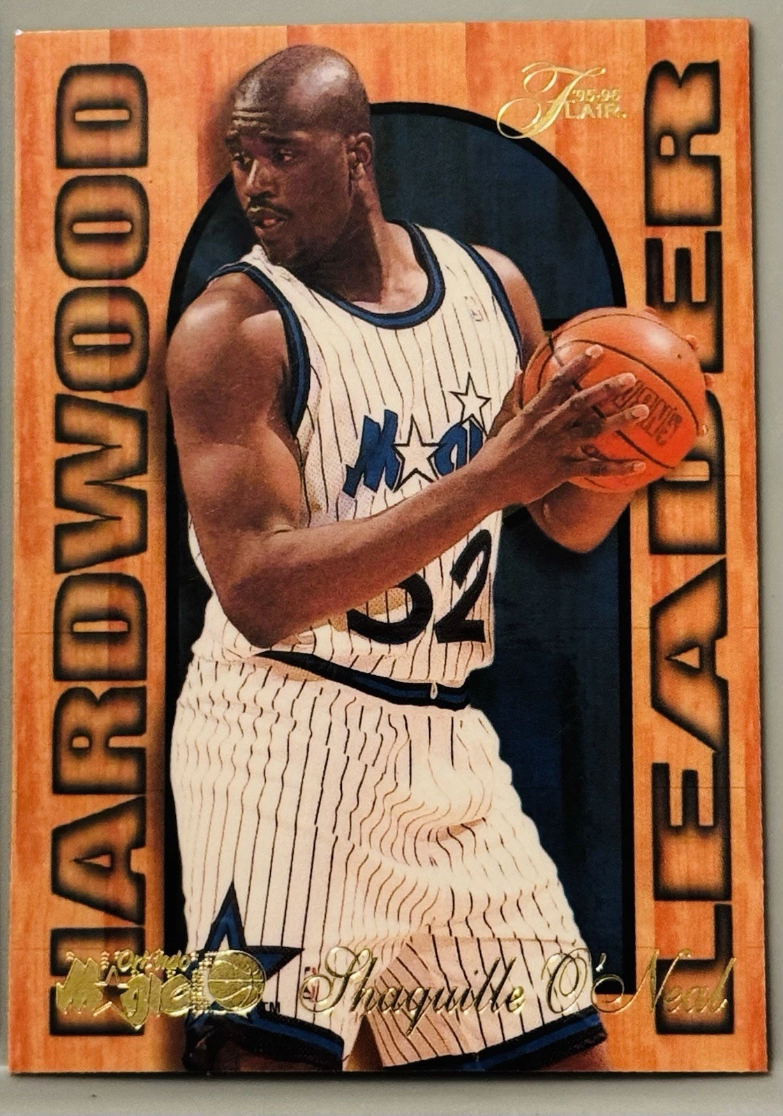 1995-96 Fleer - Flair Hardwood Leader Shaquille O'Neal #19
