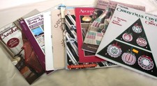 Lot 12 Leaflets Booklets Crochet Patterns Leisure Arts Herrschners Afghans