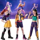 Kids Girls KPop Demon Hunters Cosplay Rumi Mira Zoey Costume Fancy Dress Outfits