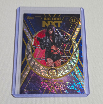 2026 Topps Universe WWE We Are NXT Jacy Jayne #NXT-10 Blue Pulse Parallel /199