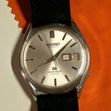 SEIKO Grand Seiko 62GS 6246-9001 Silver Automatic SS Day Date Watch vintage