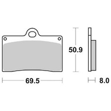 Bremsbeläge Paar Bremse 566HS 566 Hs Laverda 750 Ghost Strike 1997-1997