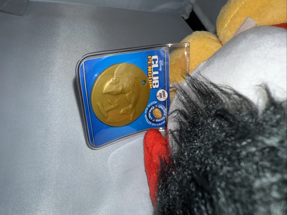 Disney Club Penguin Plush Series 3 Rockhopper New With Tags And Coin - Image 4 of 4