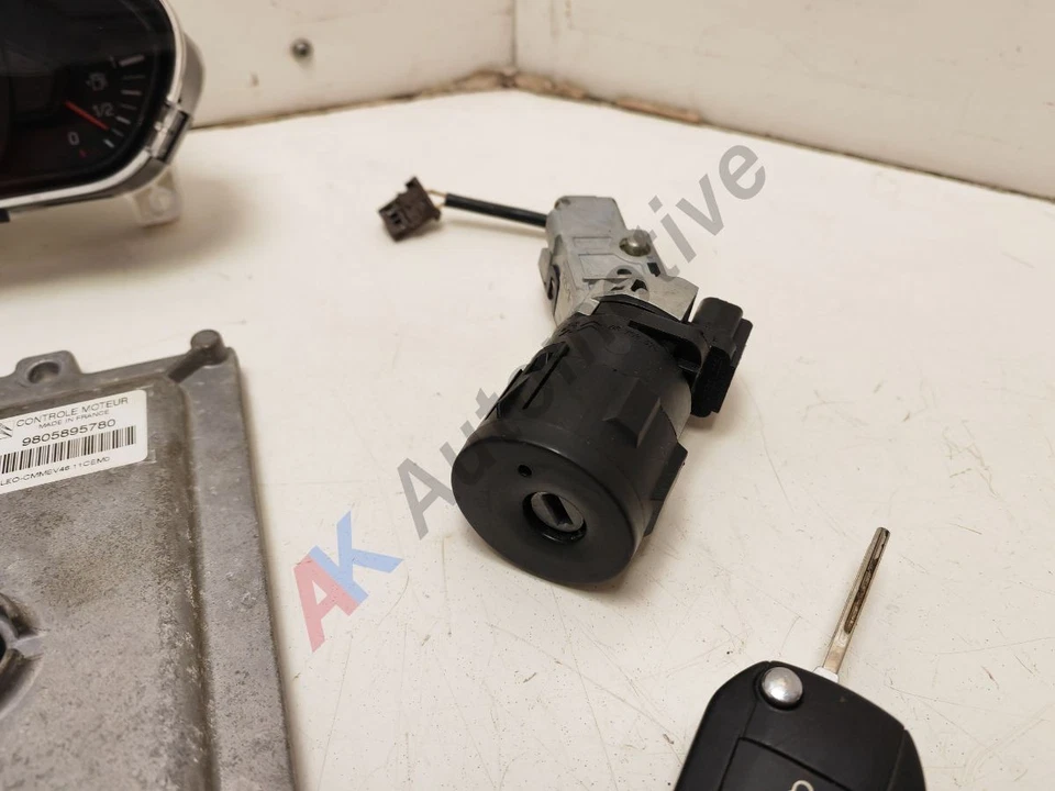 Peugeot 208 2012-2019 1.0 1.2 Petrol Engine ECU Lock Set Kit BCM and Key - Image 3 of 4