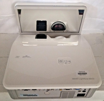 Smart Technologies Light Raise 60wi2 WXGA DLP, Projector with Power Cord, Tested