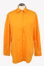 Hugo Boss Damen Oberteil Gr. 32 Orange Oberteil Geknöpftes Hemd Bluse Blouse
