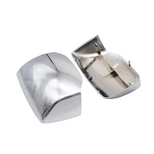 Chrome Hood Mirror Covers Fit for Kenworth T680 Peterbilt 579/587, Passenger & 