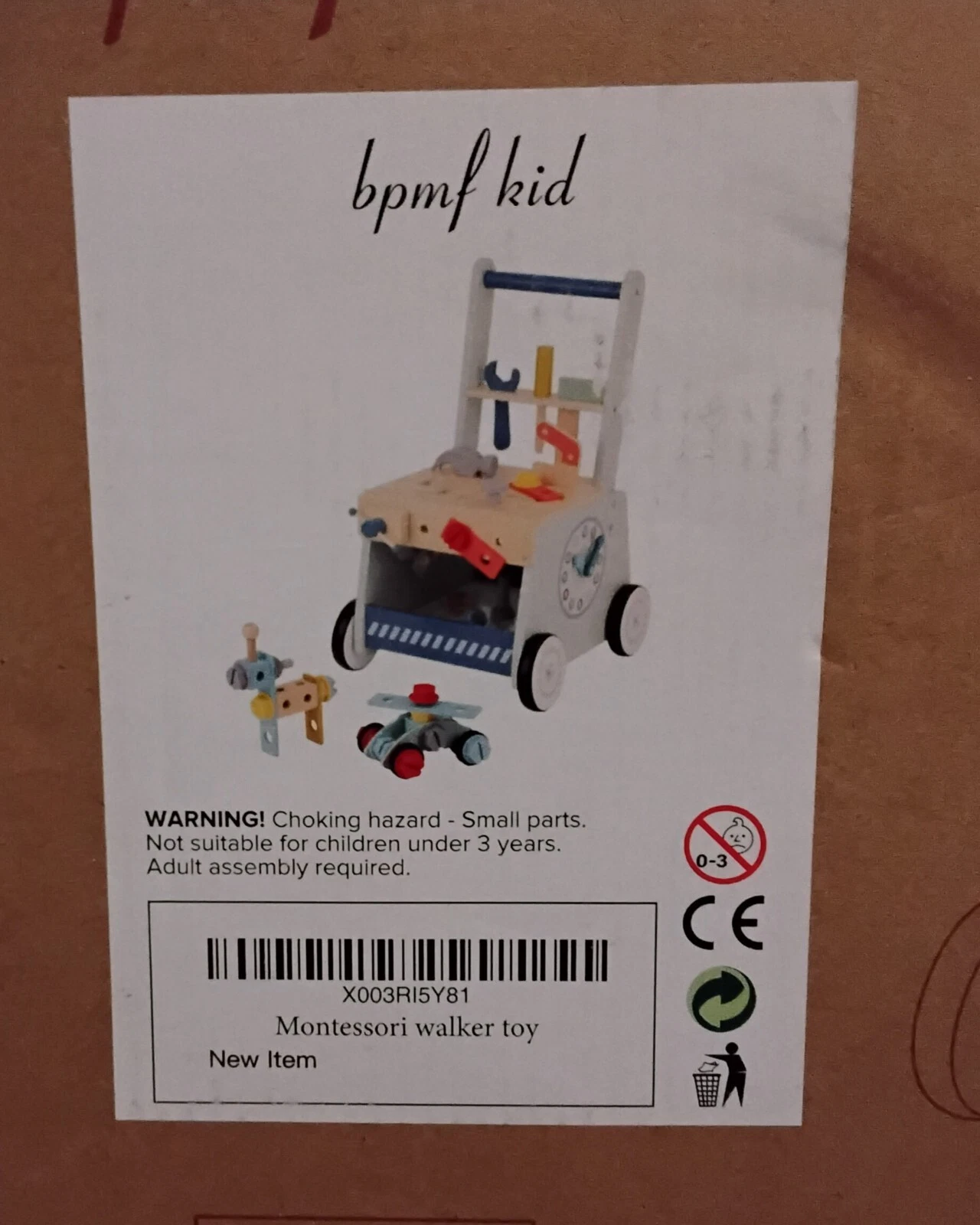 2-In-1 Baby Push Walker - Wooden Push Walker and Tool Toy for Babies
Opens in a new window or tab