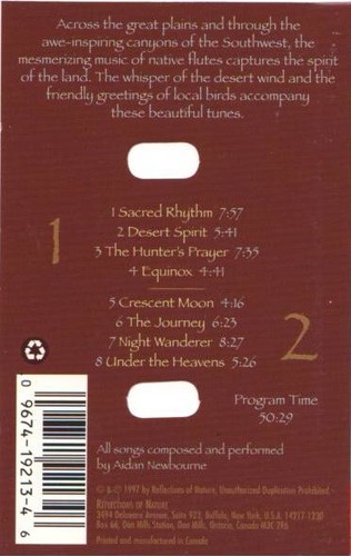 Aidan Newbourne - Native Flutes (Cassette) (Near Mint (NM or M-)) - 1125679935 - Bild 2 von 4