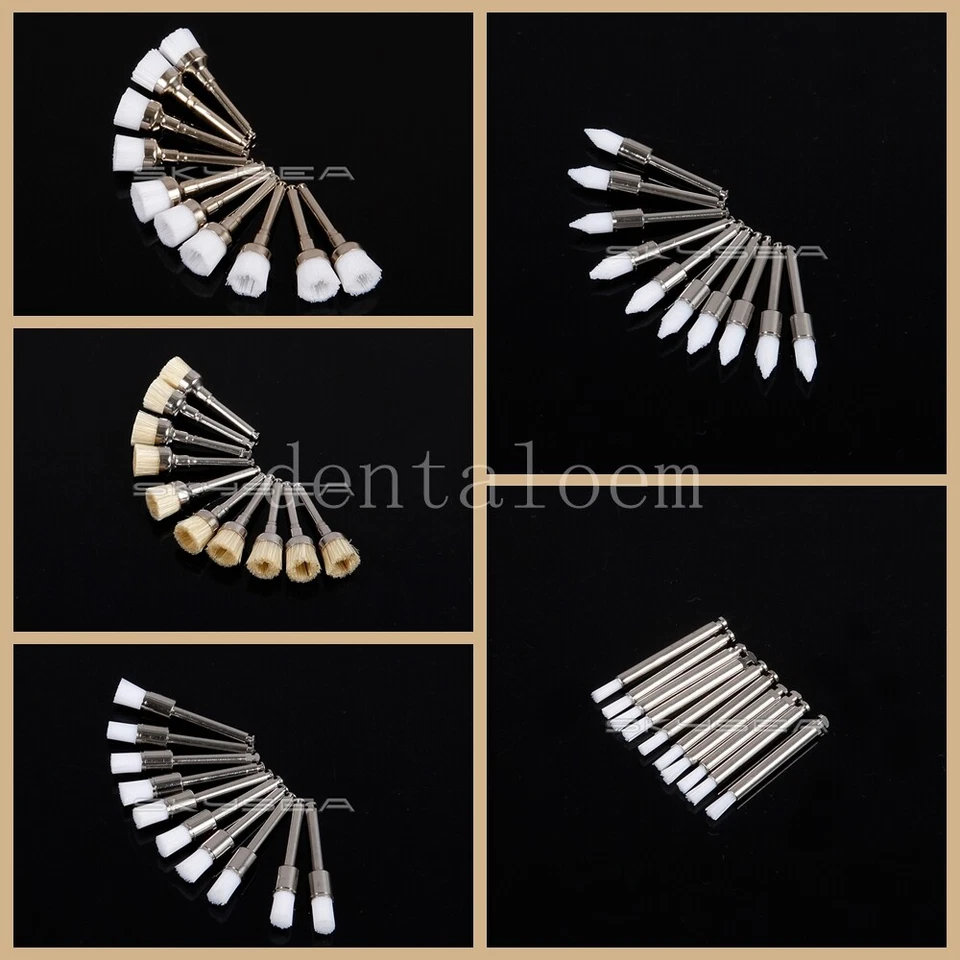 Зубная нейлоновая профессиональная щетка с плоской защелкой одноразовая полировка наконечник F/Low Speed изготовитель оборудования - Изображение 3 из 3