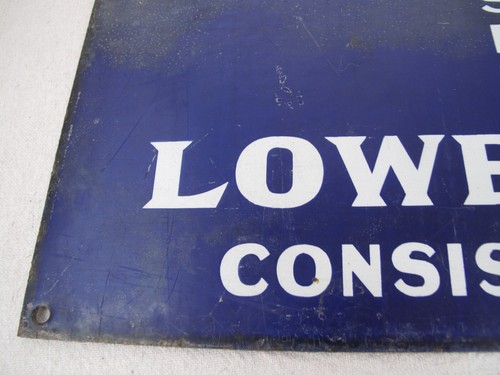 Antique Porcelain Sign Agency of Nova-Scotia Fire Insurance 14" x 21" Blue/White - Picture 5 of 8