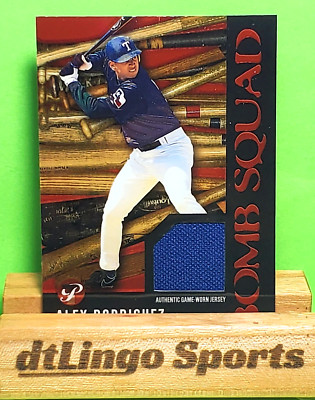 2003 Topps Pristine ALEX RODRIGUEZ #PBS-AR2 Rangers Authentic game-used jersey