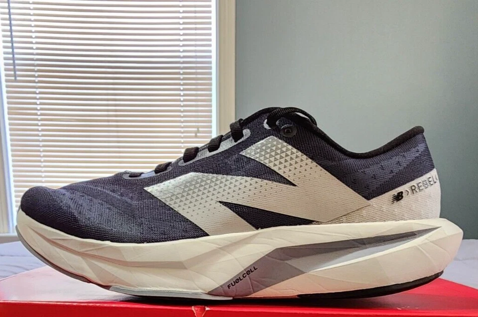 New Balance® Men's 8 2E WIDE (Women's 9.5) FuelCell Rebel v4 Running Shoes - Image 2 of 4