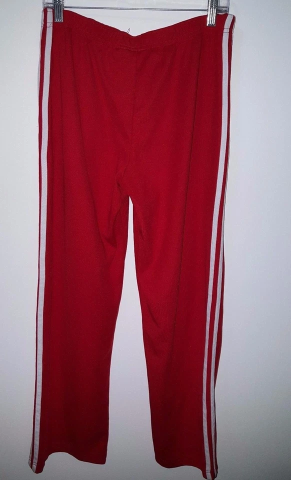 Athletic Works Womens Pants Size L Large 12/14 Red White Striped - Image 4 of 4