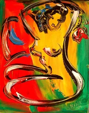 PRETTY WOMEN  NUDE  modern abstract    Abstract Modern Original Oil G98