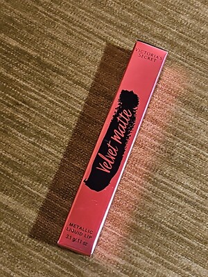Victoria's Secret Velvet Matte Metallic Liquid Lip 3.1g .11 Oz FIERY NEW
