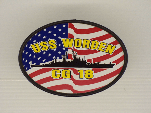 USS WORDEN CG 18 Hitch Cover Military USN U S Navy - Picture 2 of 4