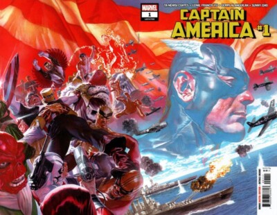 CAPTAIN AMERICA #1 (2018) TA -NEHISI COATES ~ ALEX ROSS WRAPAROUND ~ UNREAD NM