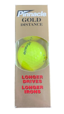 #ad PNC Bank Logo PINNACLE GOLD LS New Softer Core Golf Balls 3pack Yellow $12.95