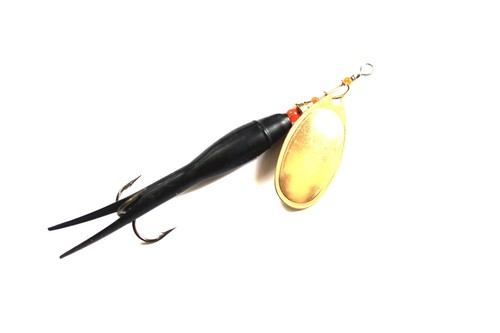 3 Black Flying C Spinners Salmon Trout Bass Steelhead Walleye Pike Perch Lures - 第 4/5 張圖片