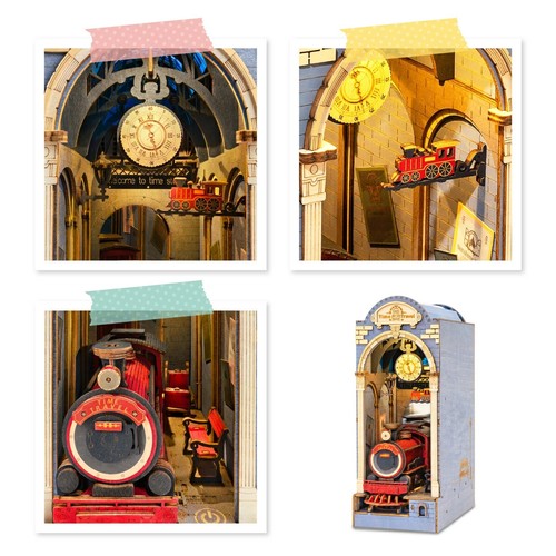 Mocumo Book Nook Kit TGB04 Time Travel Station DIY Diorama Retro Sci-Fi NEW JPN - Picture 3 of 6