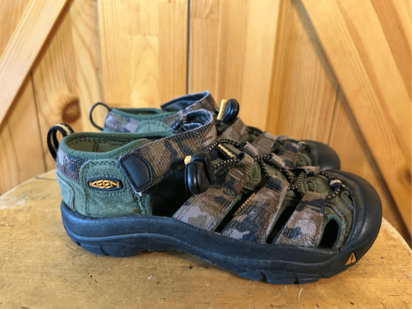 Sandalo Keen mimetico regolabile per bambini taglia 1 impermeabile punta chiusa