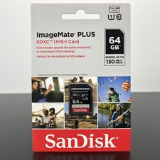 SanDisk 64GB ImageMate Plus SDXC UHS-1 Memory Card - NEW