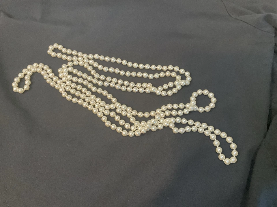 PREMIER DESIGNS Pearl Necklace Long With Pendant And Brooch Pretty! - Image 4 of 4