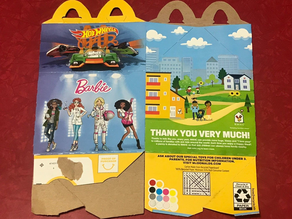 2019 McDonald's Happy Meal Box Barbie & Hot Wheels | eBay 2019 McDonald's Happy Meal Box Barbie & Hot Wheels | eBay