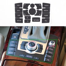 Radio Navigation Control Button Repair Decals Sticker For Audi A6 A6L 2007-2011