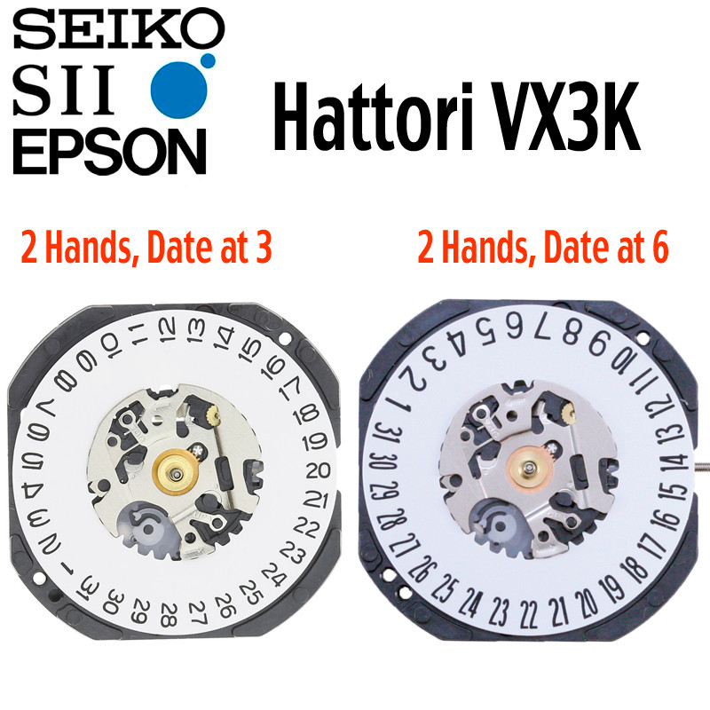 New Japan Seiko SII / TMI / Epson VX3K Watch Movement, 10 1/2, 2